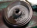 brake drum covered in brake