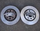 brake rotor worn out vs new