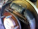 contaminated brake shoes