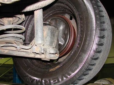 result of leaking wheel cyl