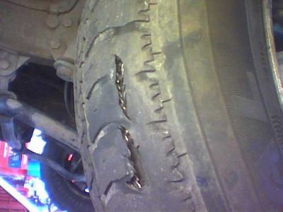 tyre chunks